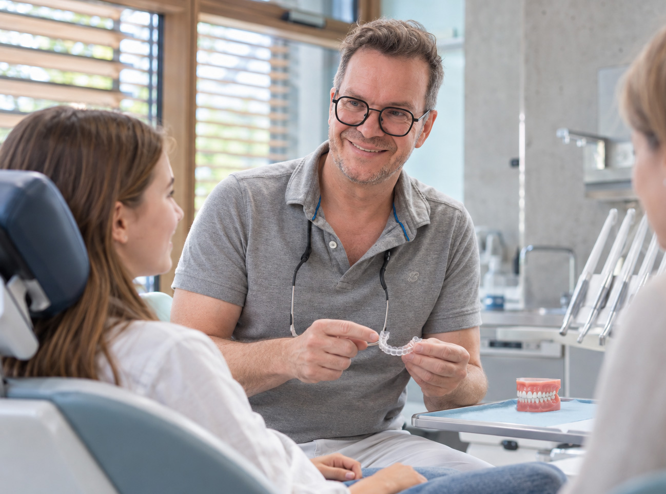 Kieferorthopädie Erlenbusch Praxis Beratung der Aligner